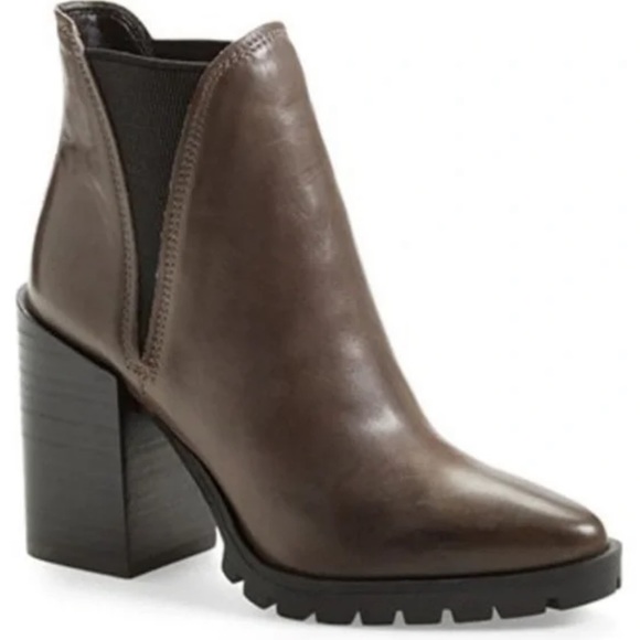 Sam Edelman | Shoes | Sam Edelman Lug Sole Leather Boots Size 75 | Poshmark